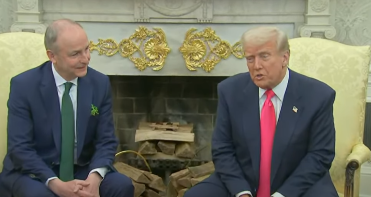 Trump and Taoiseach Micheál Martin Celebrate Irish-American Ties at White House Shamrock Ceremony