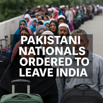 India Orders Pakistani Nationals to Leave as Diplomatic Fallout Deepens Over Kashmir Attack