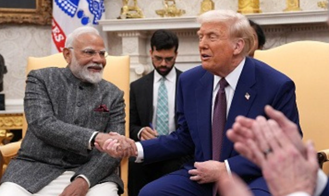 India's Prime Minister Modi hails a "mega partnership" with the US India's Prime Minister Modi hails a "mega partnership" with the US